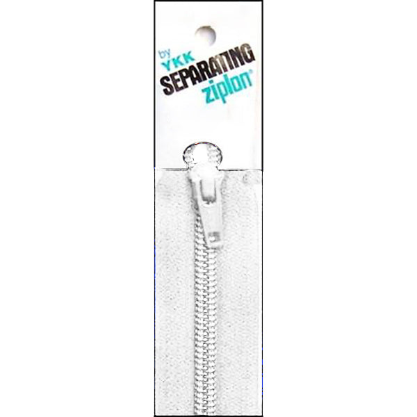 White Ziplon Separating Zipper Y-20-501