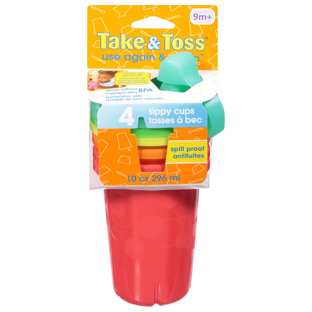 The First Years Take & Toss Toddler Straw Cups - Spill Proof and Di The First Years Take & Toss Toddler Straw Cups - Spill Proof and Di