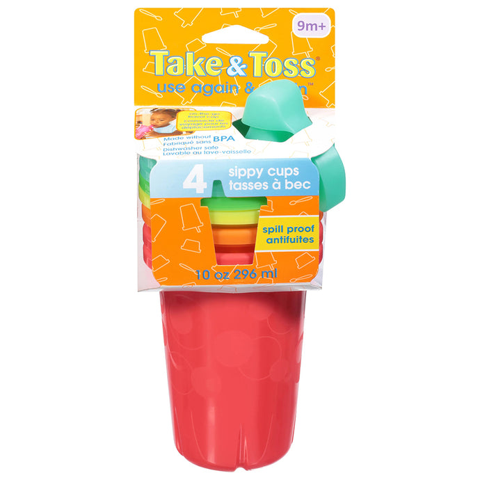 4-Pack Take & Toss Sippy Cups Y6874