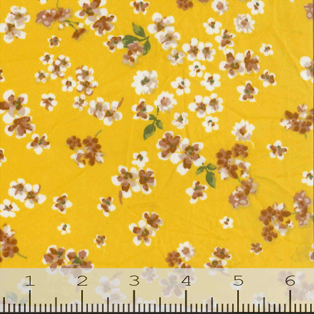 Double Brushed Knit Tiny Floral Poly-Spandex Fabric 11755