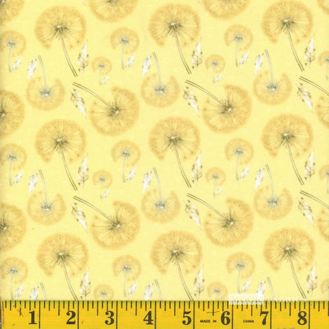 yellow, Dandelion Swiss Dot Fabric 1390