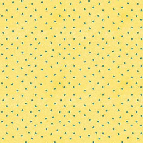 Sunflower Sweet Collection Dots All Over Cotton Fabric yellow