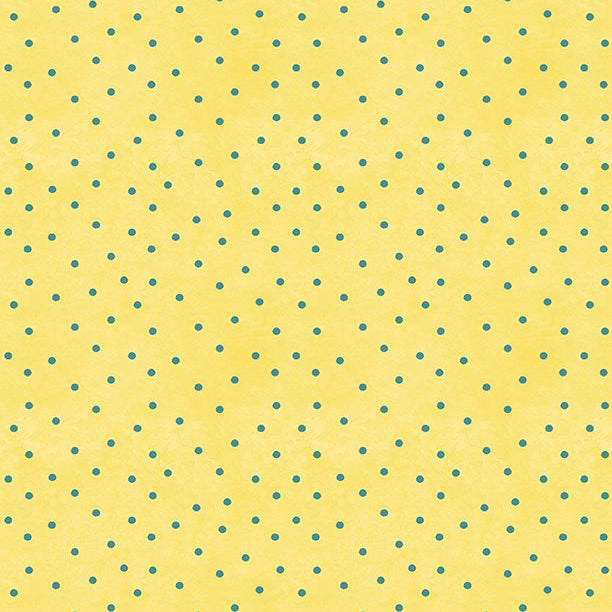 Sunflower Sweet Collection Dots All Over Cotton Fabric yellow