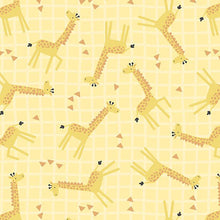 Hello Sunbeam Collection Giraffe Toss Cotton Fabric Yellow