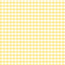 In Bloom Collection Gingham Cotton Fabric yellow