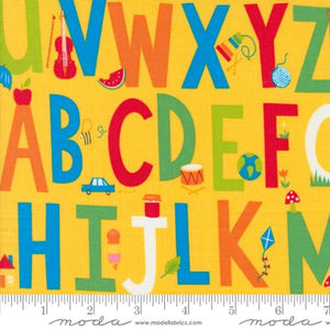 Back to School Collection ABCs Cotton Fabric 20890 yellow