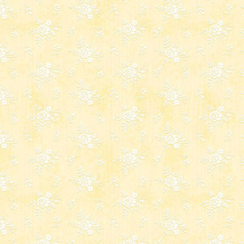 yellow, Friendly Farmstead Collection Ditsy Cotton Fabric 96495
