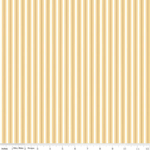 Melody Collection Stripes Cotton Fabric C15146 yellow