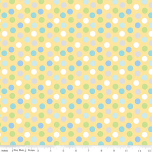 Special Delivery Collection Dots Cotton Fabric C15284 yellow