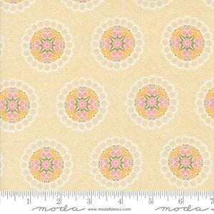 Yellow, Sunday Brunch Collection Crepe Geometrics Cotton Fabric 30752