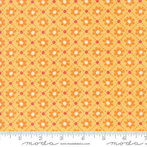 Yellow, Sunday Brunch Collection Small Pastry Floral Cotton Fabric 30754
