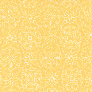 Sunflowers in My Heart Collection Geometric Cotton Fabric 27322 yellow