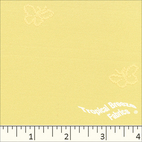 yellow, Swiss Butterfly Knit Polyester Fabric 323611