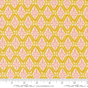 Tango Collection Diamonds Cotton Fabric 27336 yellow