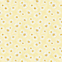 Zest for Life Collection Daisy Toss Cotton Fabric 19156 yellow