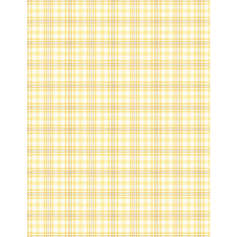 Yellow plaid fabric