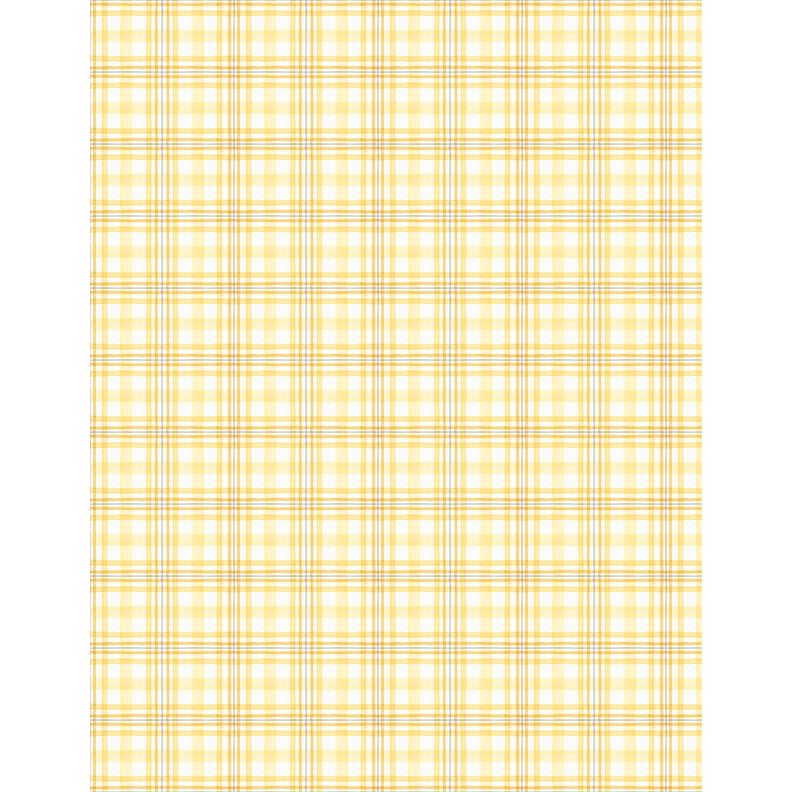 Yellow plaid fabric