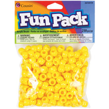 Yellow Fun Pack plastic pony beads