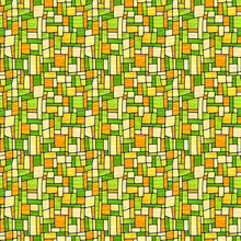 Fancy Glass Cotton Fabric Collection 29 yellow stained glass