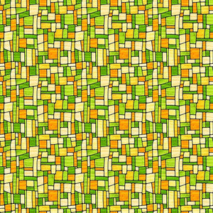 Fancy Glass Cotton Fabric Collection 29 yellow stained glass