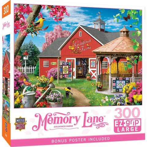 Memory Lane - Goldfinch Farms 300 Piece EZ Grip Jigsaw Puzzle 32347