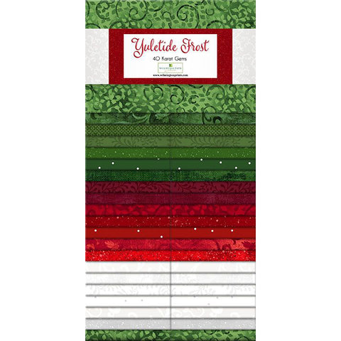 Pre-cut Cotton Fabric Karat Gems Strips 842 yuletide