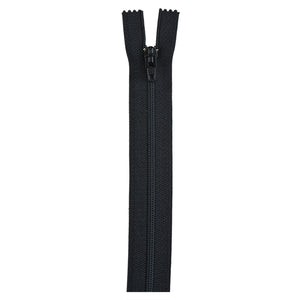 Black 22-inch zipper