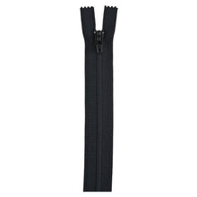 Black 20-inch zipper