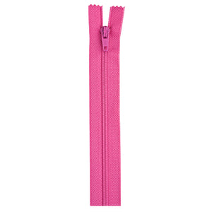 Dark rose 20-inch zipper