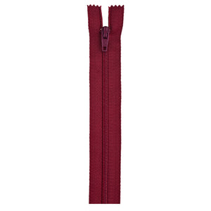 Barberry red 22-inch zipper