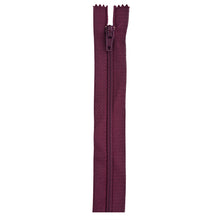 Maroon 22-inch zipper