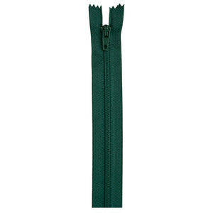 Forest green 22-inch zipper