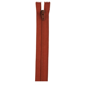 Rust 22-inch zipper