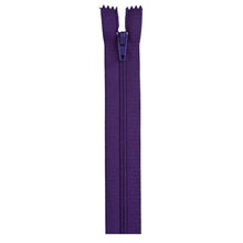 Purple 20-inch zipper