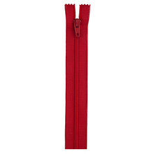 Red 22-inch zipper