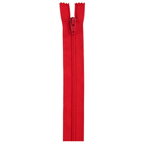 Atom red 20-inch zipper