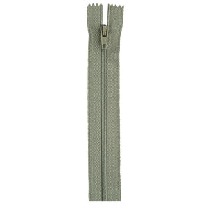 Green linen 22-inch zipper