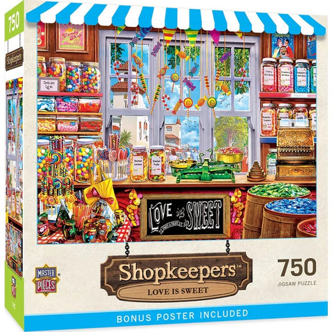 Shopkeepers - Love is Sweet 750 Piece Jigsaw Puzzle 32256 front of box