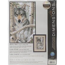 Wolf Stamped Cross Stitch Kit 3228