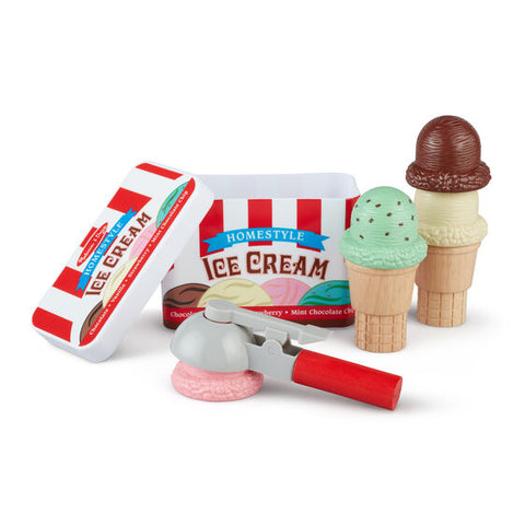 Scoop and stack ice cream cone playset.