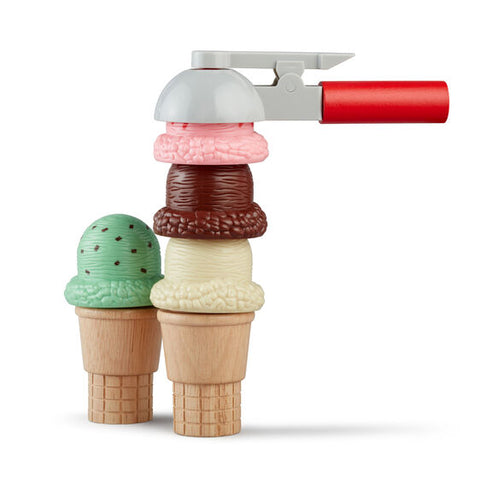 Magnetic scooper and ice cream scoops.