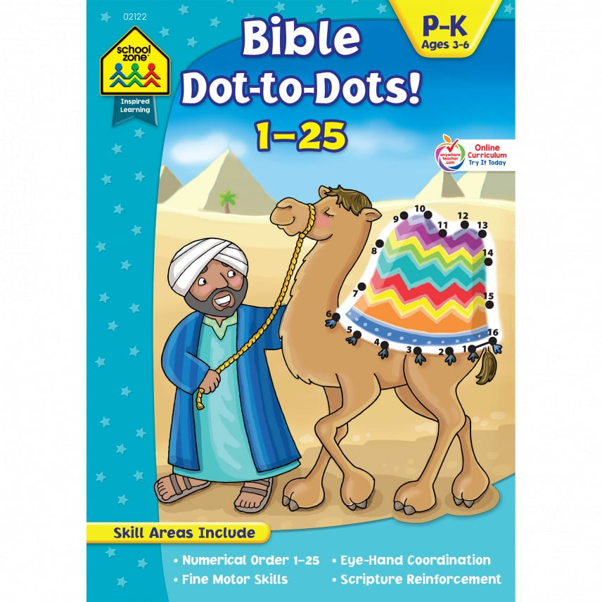 Bible Dot to Dot Preschool Workbook 02122