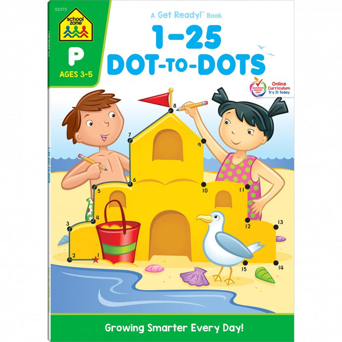 1-25 Dot to Dots  Preschool Workbook 02273