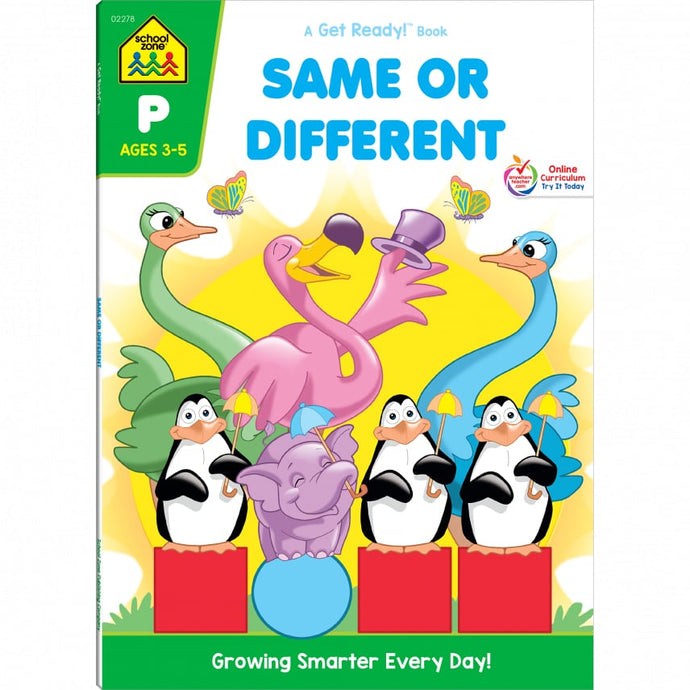 Same or Different Preschool Workbook 02278