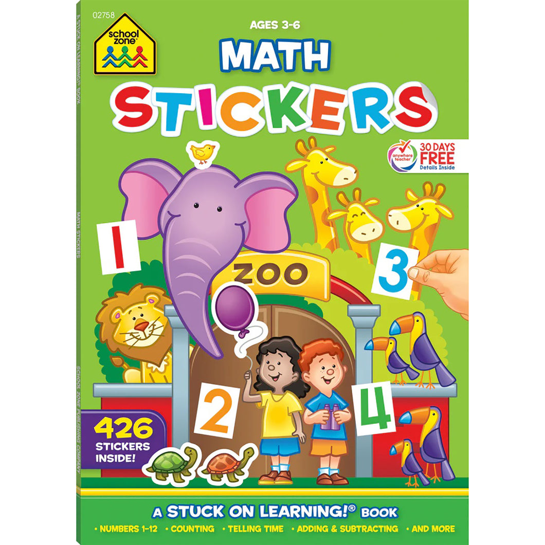 Math Stickers Workbook 02758