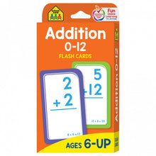 Addition 0 to 12 Flash Cards 04006