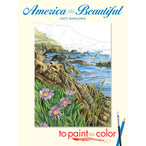 Dover America the Beautiful to Paint or Color Book