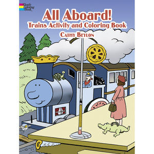 Dover All Aboard! Trains Activity and Coloring Book