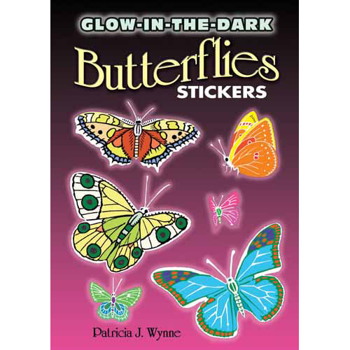 Dover Glow-in-the-Dark Butterflies Stickers