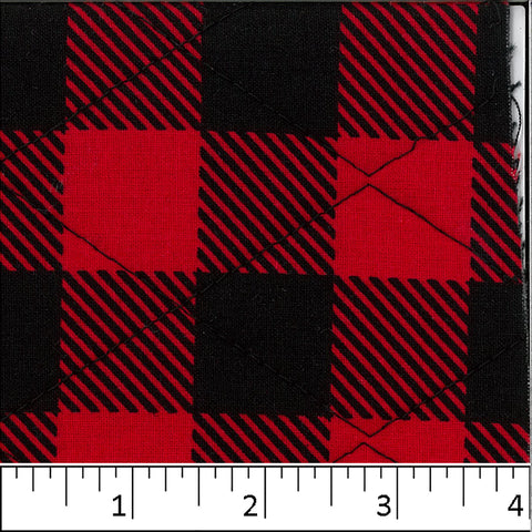 Red and black buffalo plaid